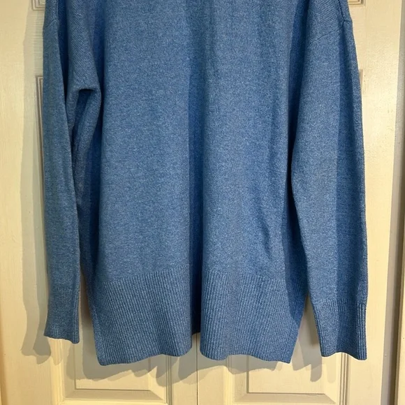 Banana Republic Blue Vneck Sweater - Picture 6 of 8